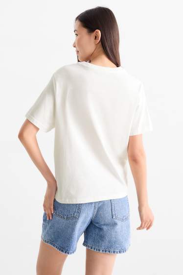 Women - T-shirt - oversized - white