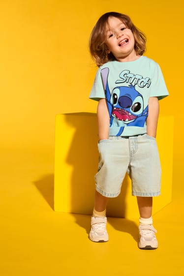 Kinder Jungen - Lilo & Stitch - Kurzarmshirt - türkis