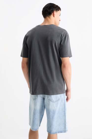 Men - T-shirt - oversized - AC/DC - gray