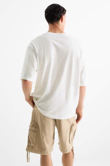 Herren - T-Shirt - Oversized - Def Leppard - weiss