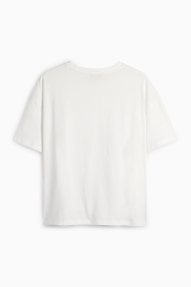 Dona - Samarreta de màniga curta - oversized - blanc