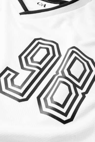 Kinder Buben - Kurzarmshirt - weiß