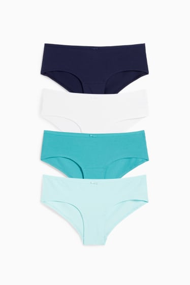 Dames - Set van 4 - hipster - turquoise