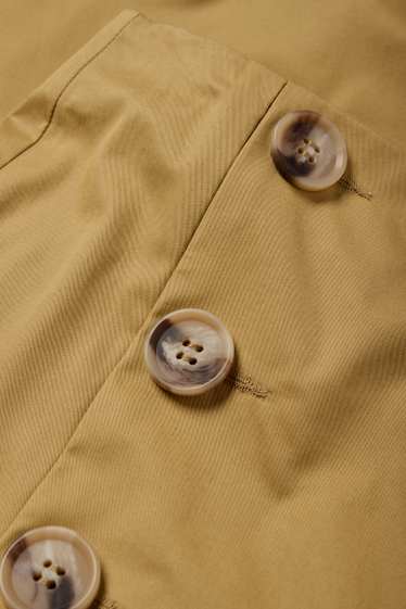 Dona - Pantalons de tela - high waist - wide leg - groc mostassa