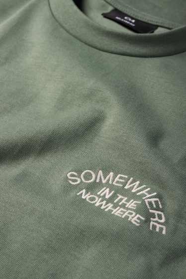 Herren - T-Shirt - Relaxed Fit - dunkelgrün