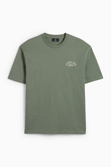 Herren - T-Shirt - Relaxed Fit - dunkelgrün