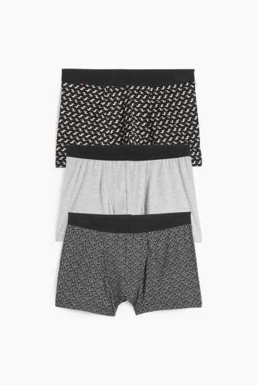 Herren - Multipack 3er - Trunks - schwarz