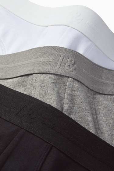 Herren - Multipack 3er - Slip - dunkelgrau