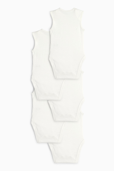 Unisex - Multipack 5 ks - body pro miminka - krémově bílá