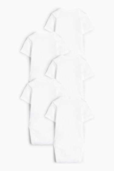 Unisex - Multipack 5er - Baby-Body - weiß