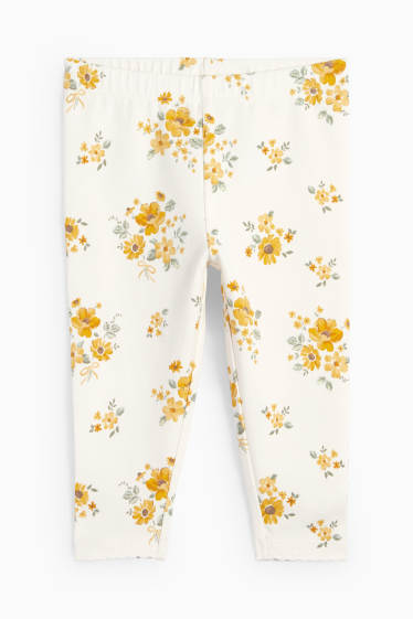Miminka - dívky - Květinové motivy - outfit pro miminka - anglická krajka - 3dílný - žlutá