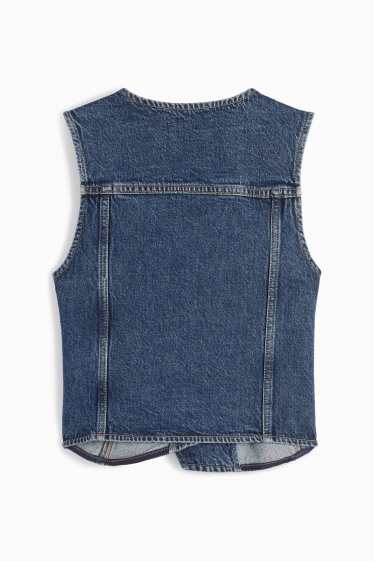 Femmes - Gilet sans manches en jean - jean bleu