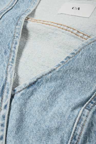 Damen - Jeans-Weste - helljeansblau