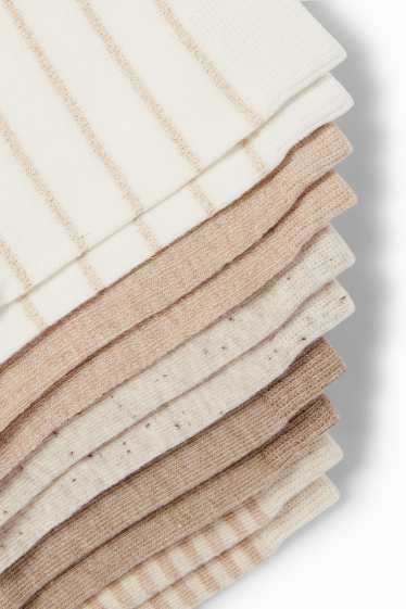 Women - Multipack of 5 - socks - beige