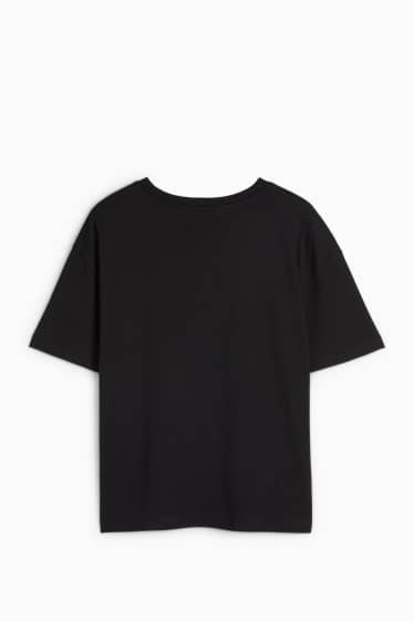 Damen - T-Shirt - Regular Fit - schwarz