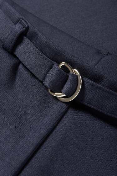 Kinderen: meisjes - Pantalon met riem - donkerblauw