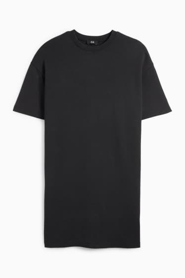 Damen - T-Shirt-Kleid - schwarz