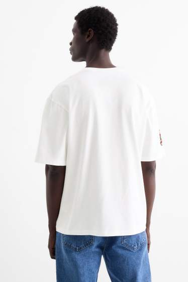 Pánské - Tričko - relaxed fit - Ford - bílá