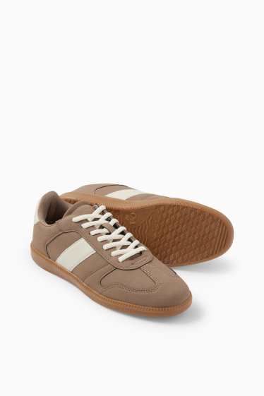 Damen - Sneaker - Lederimitat - braun