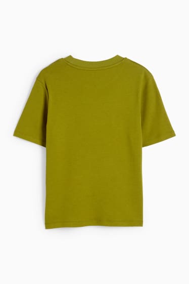 Damen - Basic-T-Shirt - Slim Fit - grün