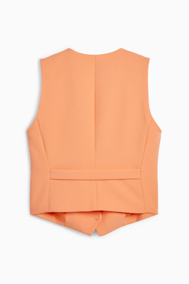 Femmes - Gilet sans manches de bureau - cintrée - orange