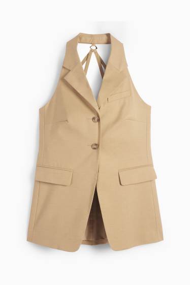 Dámské - Business vesta - tailored fit - béžová