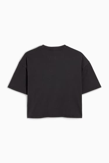 Dámské - Tričko - relaxed fit - tmavošedá