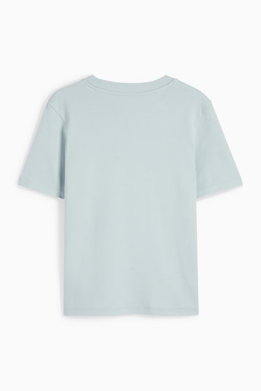 Dámské - Tričko basic - slim fit - světle modrá