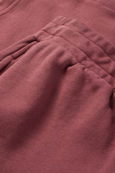 Damen - Basic-Jogginghose - dunkelrosa