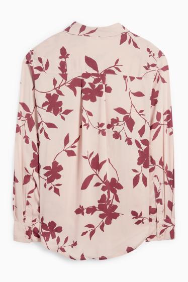 Women - Blouse - floral - rose