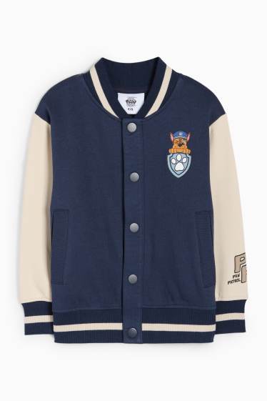 Kinder Jungen - PAW Patrol - Chase, Marshall, Rubble, Zuma - Collegejacke - dunkelblau