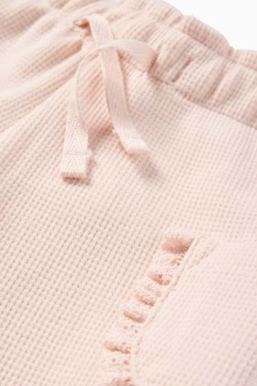 Baby Mädchen - Baby-Leggings - strukturiert - rosa