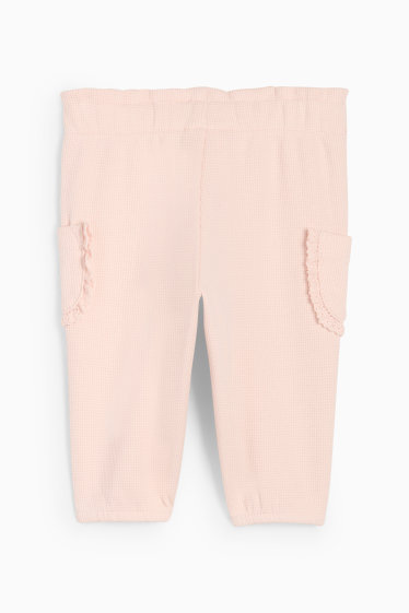 Baby Mädchen - Baby-Leggings - strukturiert - rosa