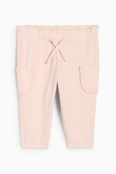 Baby Mädchen - Baby-Leggings - strukturiert - rosa