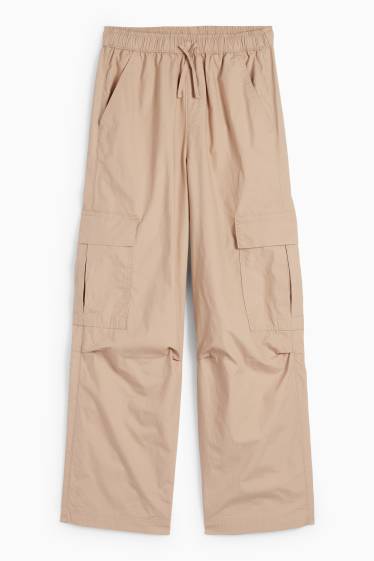 Kinderen: meisjes - Cargobroek - beige