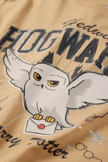 Kinder Mädchen - Harry Potter - Kurzarmshirt - beige
