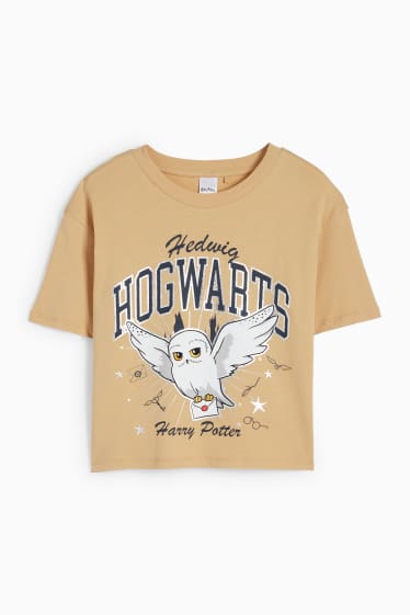 Kinder Mädchen - Harry Potter - Kurzarmshirt - beige