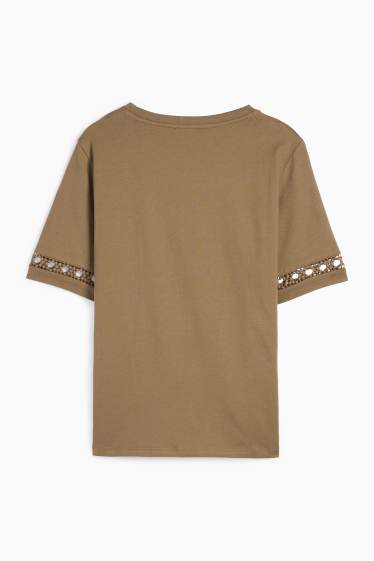 Dámské - Tričko - khaki