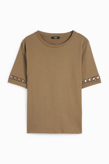 Dámské - Tričko - khaki