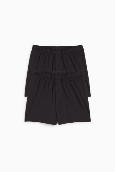 Heren - Set van 2 - boxershort - jersey - zwart