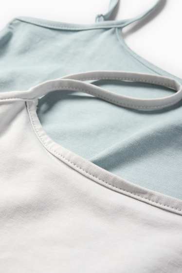 Damen - Multipack 2er - Basic-Top - hellblau