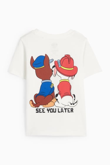 Kinder Buben - PAW Patrol - Chase, Marshall - Kurzarmshirt - weiß