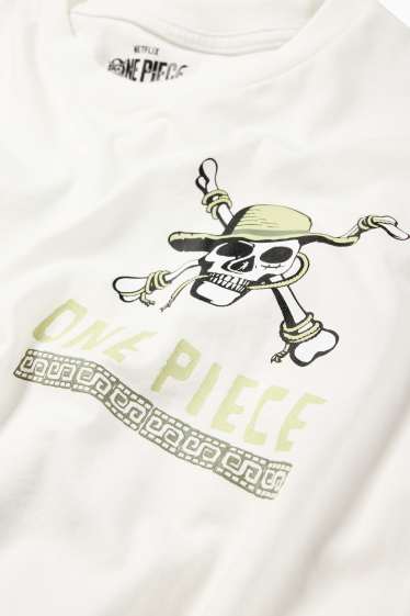 Herren - T-Shirt - Oversized - One Piece - weiss
