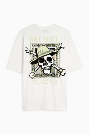 Herren - T-Shirt - Oversized - One Piece - weiss