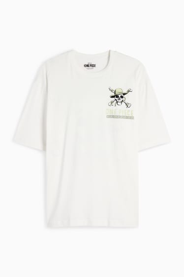 Herren - T-Shirt - Oversized - One Piece - weiss
