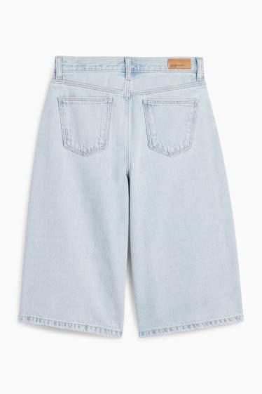Kinder Mädchen - Jeans-Bermudas - helljeansblau