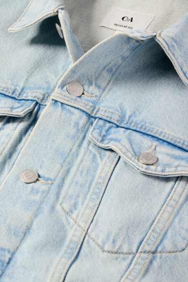 Herren - Jeans-Weste - helljeansblau