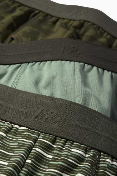 Men - Multipack of 3 - trunks - green