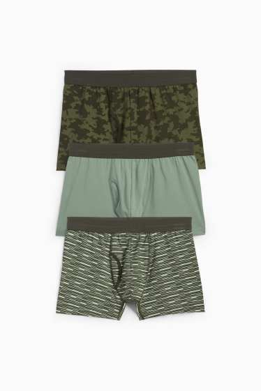 Men - Multipack of 3 - trunks - green