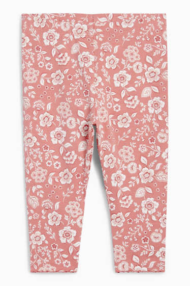 Baby Mädchen - Blümchen - Baby-Outfit - 3 teilig - weiss